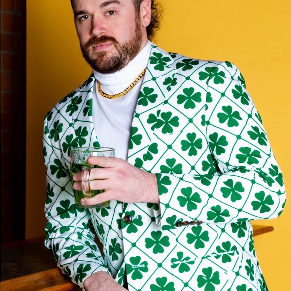 Shinesty Men's Lucky Clover Blazer